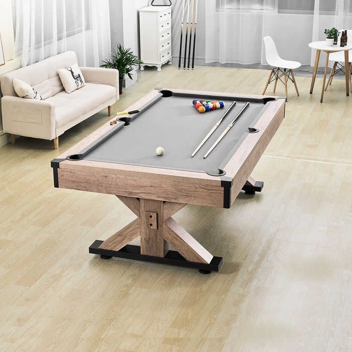 VEVOR Billiards Table Combo Set, 7ft 3-in-1 Multi Game Table with Dining, Pool, and Tennis Table