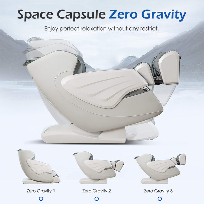 Bosscare Premium Full Body Zero Gravity Massage Chair With Ai Voice And App Control, Gray