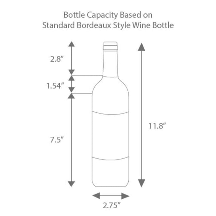 Edgestar 30" Wide 56 Bottle Capacity Built-In French Door Wine Cooler With Door Locks (SAK56381)