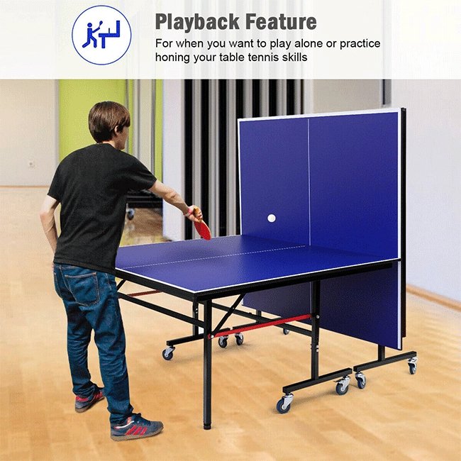 Professional Foldable Portable Modern Ping Pong Table Tennis Table, 9FT (SAK94310)