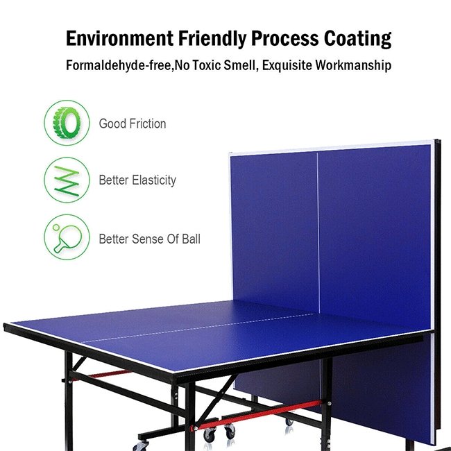Professional Foldable Portable Modern Ping Pong Table Tennis Table, 9FT (SAK94310)