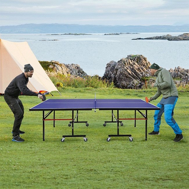 Professional Foldable Portable Modern Ping Pong Table Tennis Table, 9FT (SAK94310)